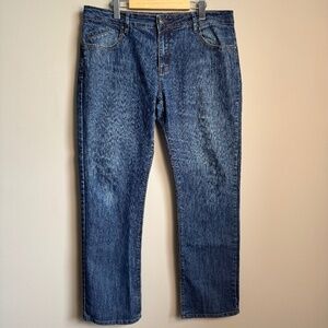 Ezekiel Men's Denim 302 EZ Rider Blue Jeans Size 36 Stretch *Heel Drag Wear